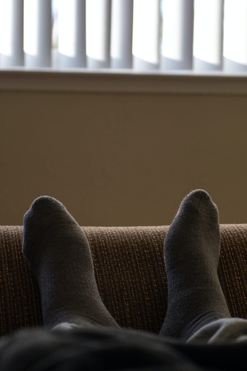 Runner resting after a long distance run