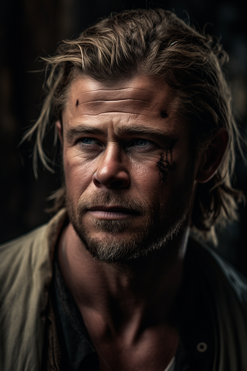 Hybrid image of Brad Pitt and Chris Hemsworth