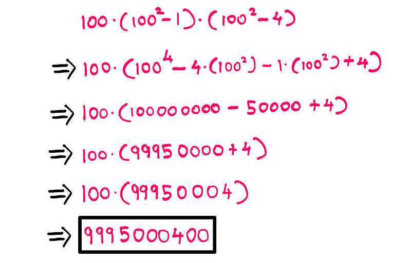 Solution through cross-multiplication