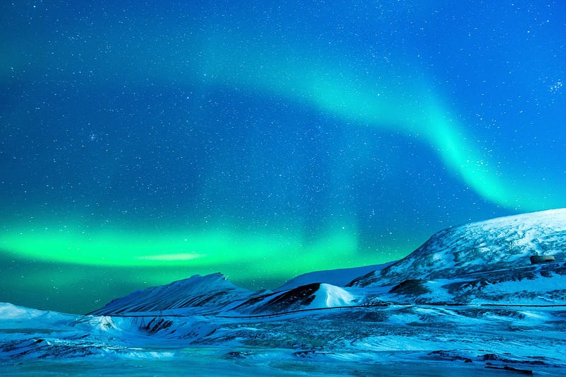 Northern Lights over the Arctic