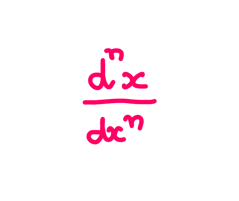 General representation of the nth derivative