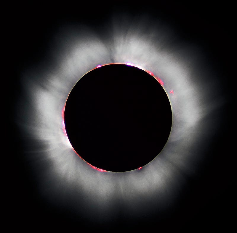 Solar eclipse observation concept