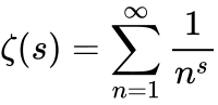 Riemann zeta function representation