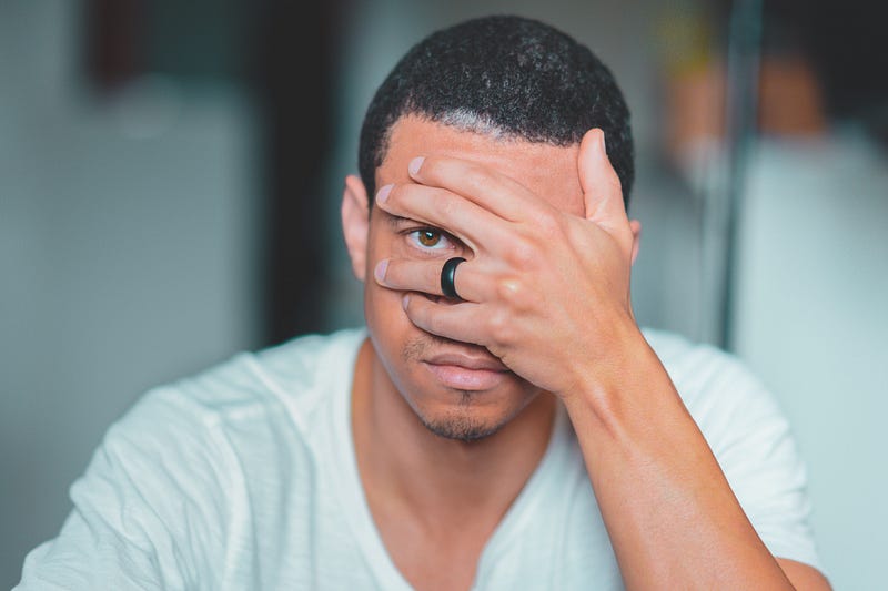 Man showing frustration over a phone call