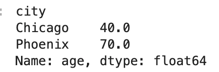 DataFrame showing results of custom aggregation.