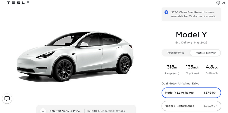 Tesla Model delivery options