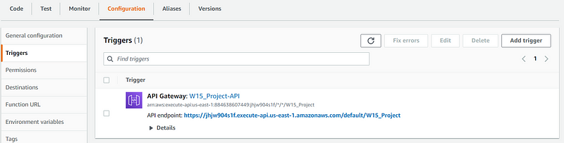 API Endpoint Display