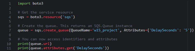 Successful SQS Queue Creation