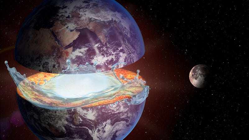 Hidden ocean beneath Earth's surface