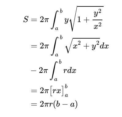 Final Surface Area Formula