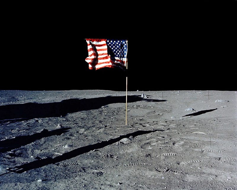 Lunar Flag on the Moon