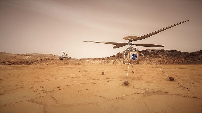 Ingenuity Helicopter on Mars