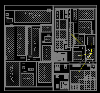 Diagram of a microchip floor plan