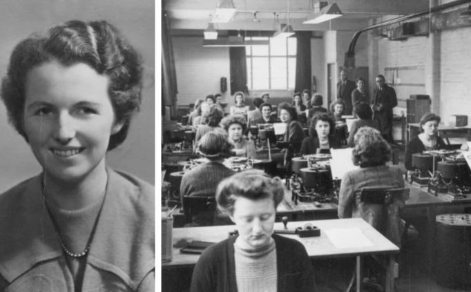 Women decoding messages at Bletchley Park