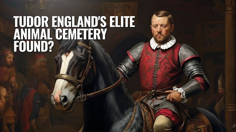 Illustration of the Tudor Era horse cemetery