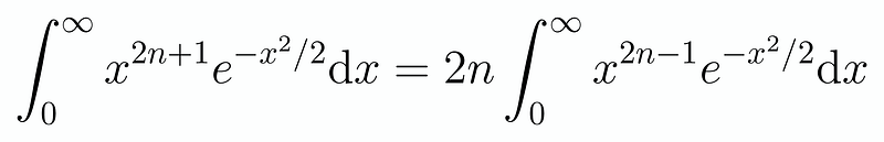 Result after integration by parts